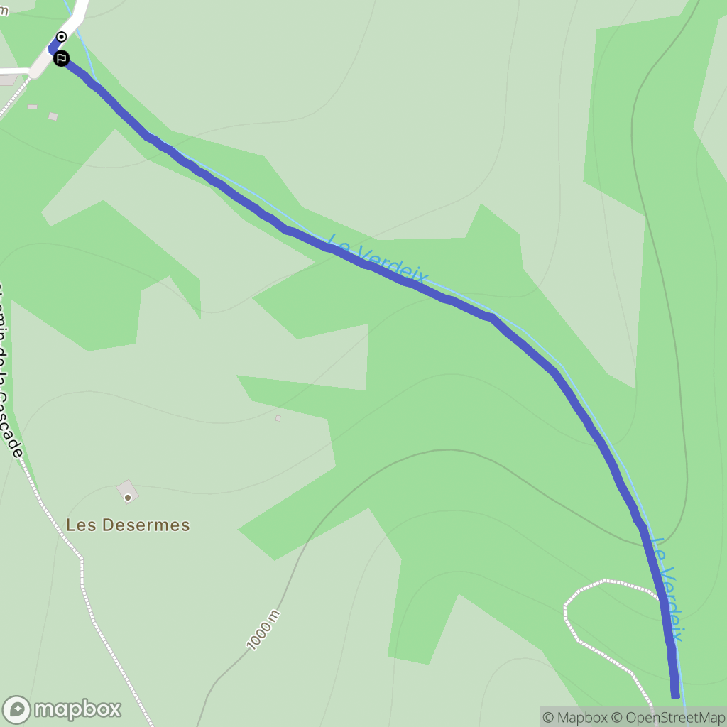 Laqueuille : carte du parcours de randonnée - France