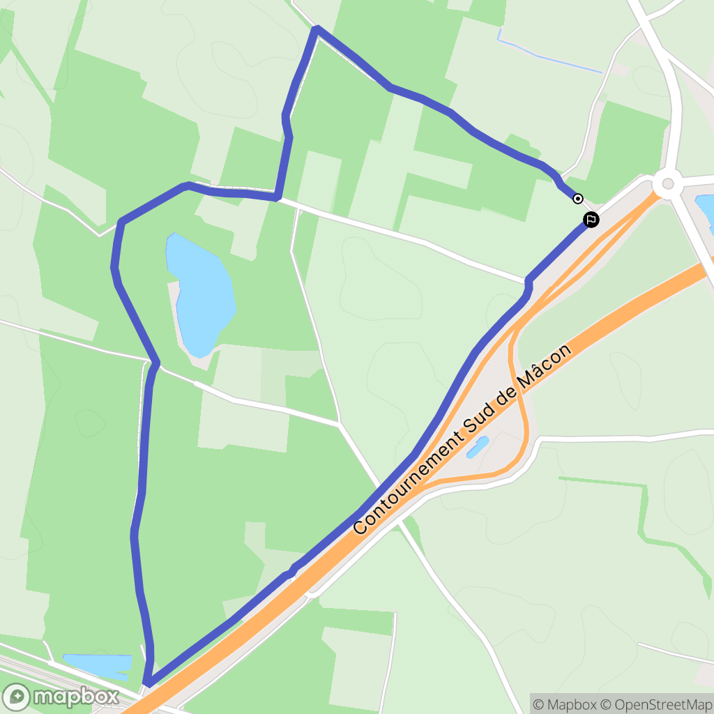 Crottet : carte du parcours de randonnée - France
