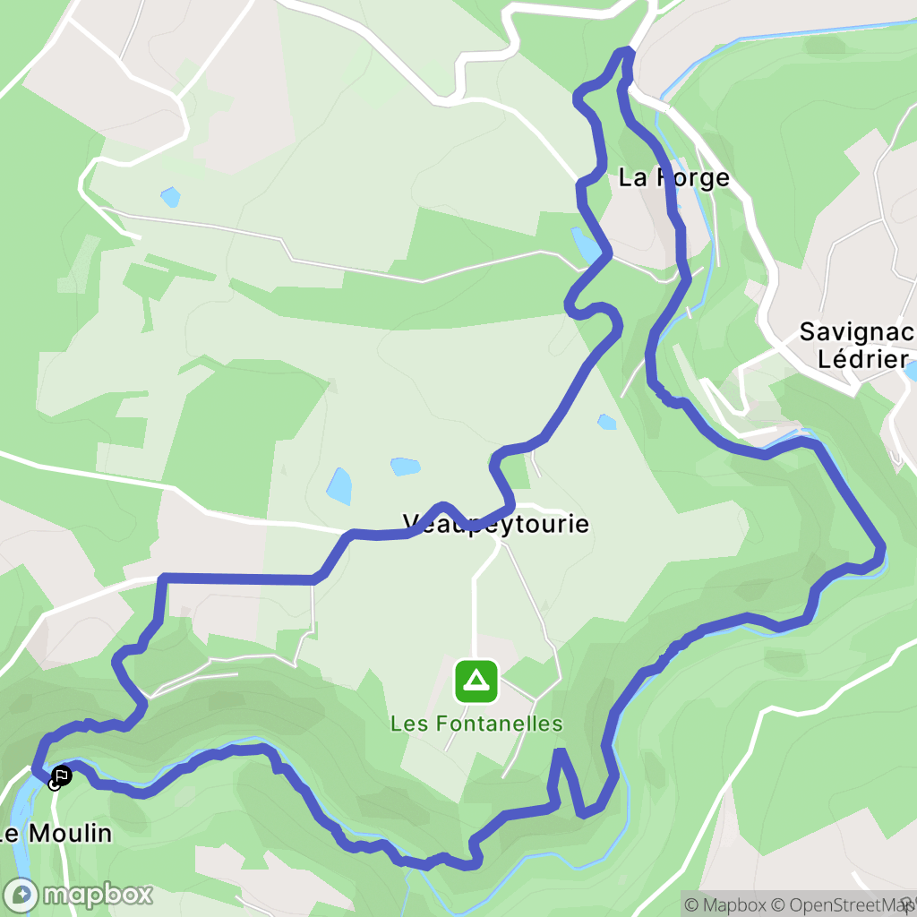 Saint-Mesmin : carte du parcours de randonnée - France
