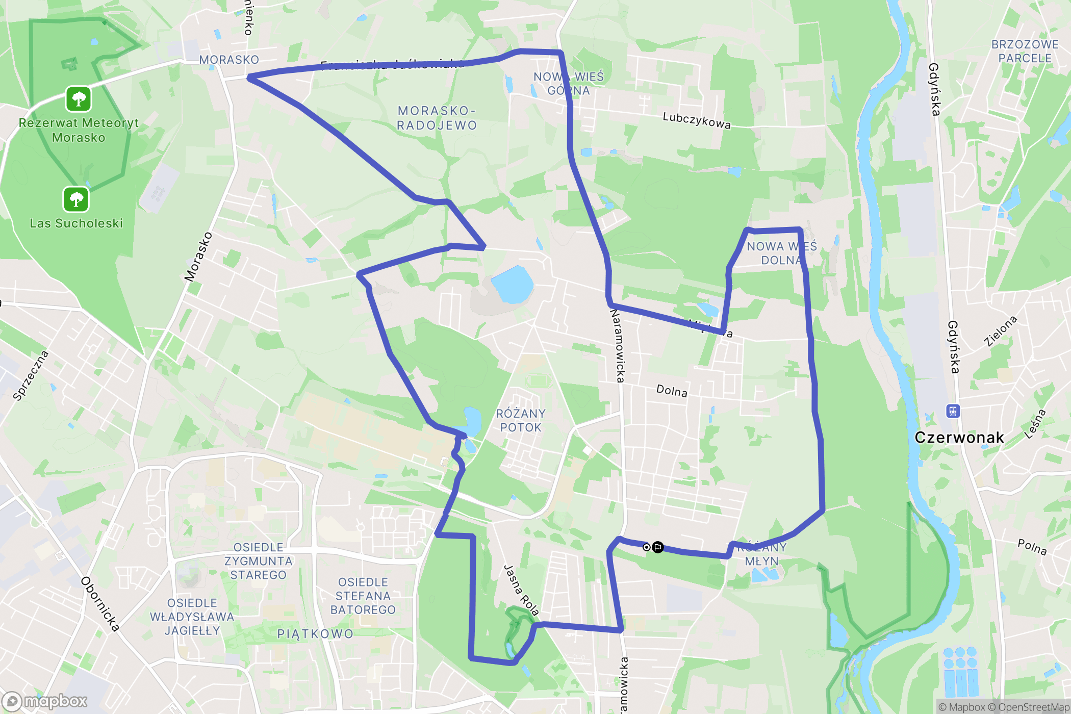 Poznań: mapa trasy - Poland