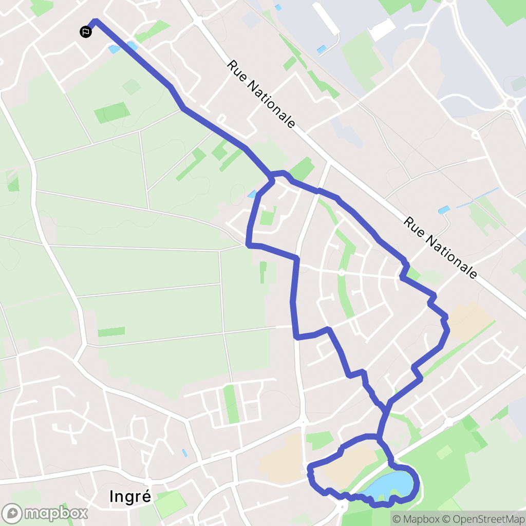 Ormes : carte du parcours de randonnée - France