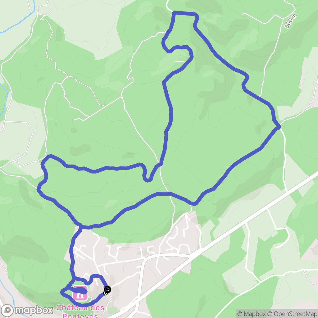 Flassans-sur-Issole : carte du parcours de randonnée - France