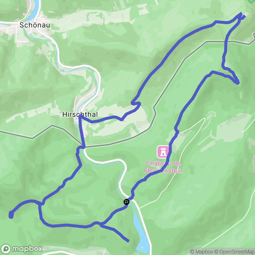 Lembach : carte du parcours de randonnée - France