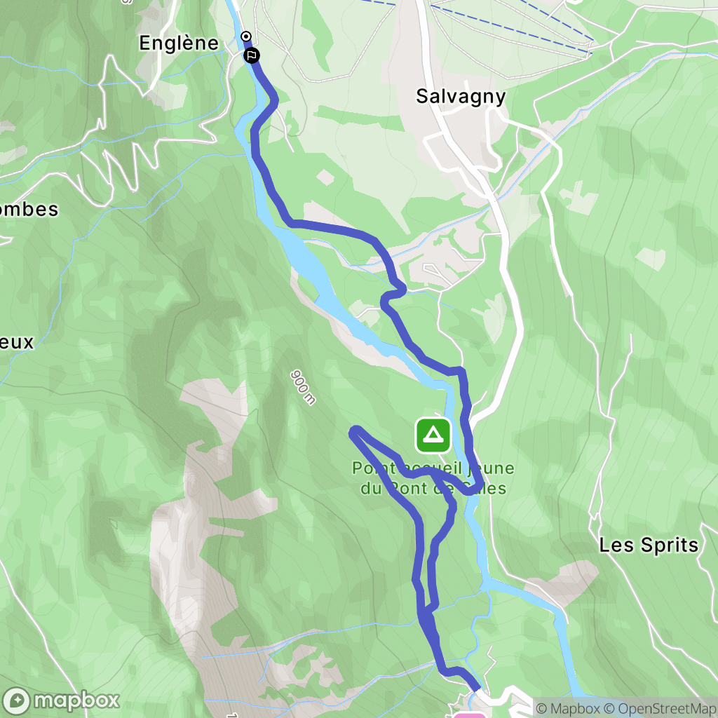 Sixt-Fer-à-Cheval : carte du parcours de randonnée - France