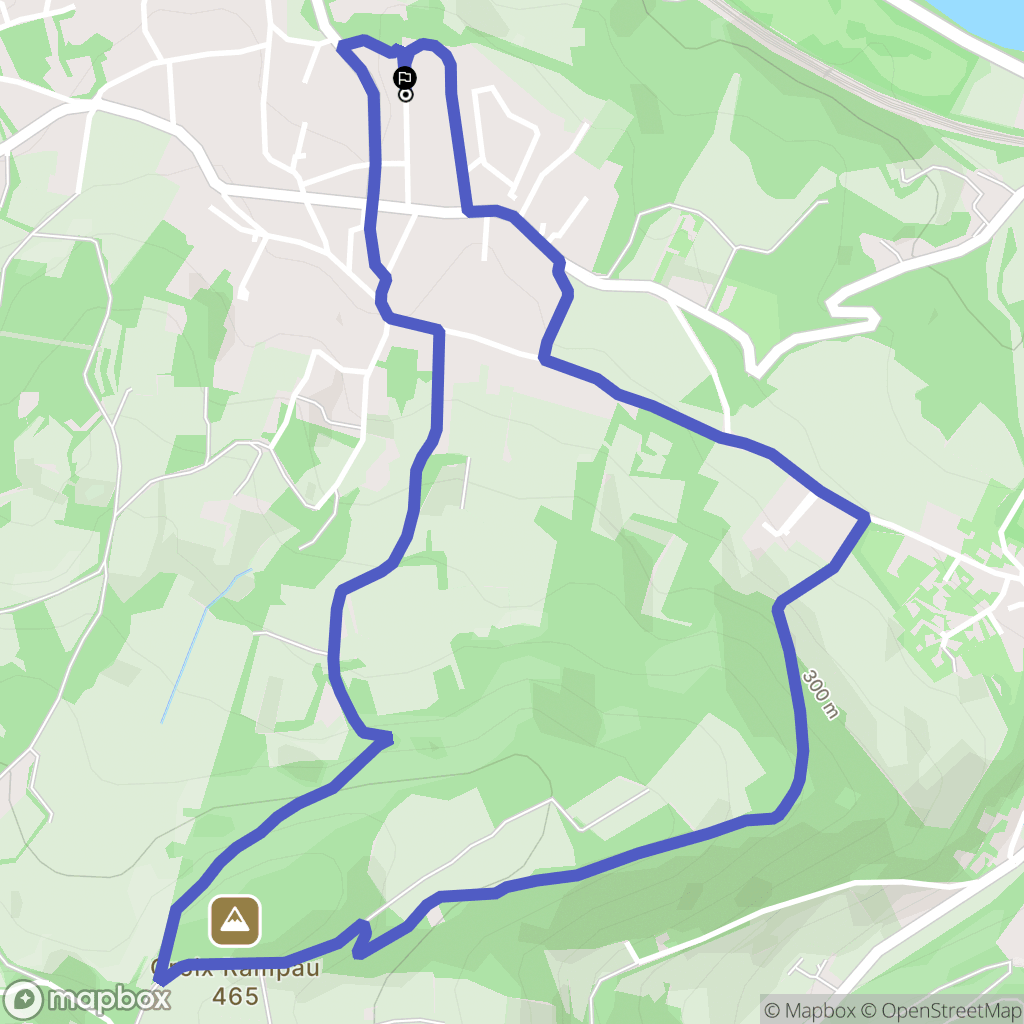 Saint-Germain-au-Mont-d'Or : carte du parcours de randonnée - France