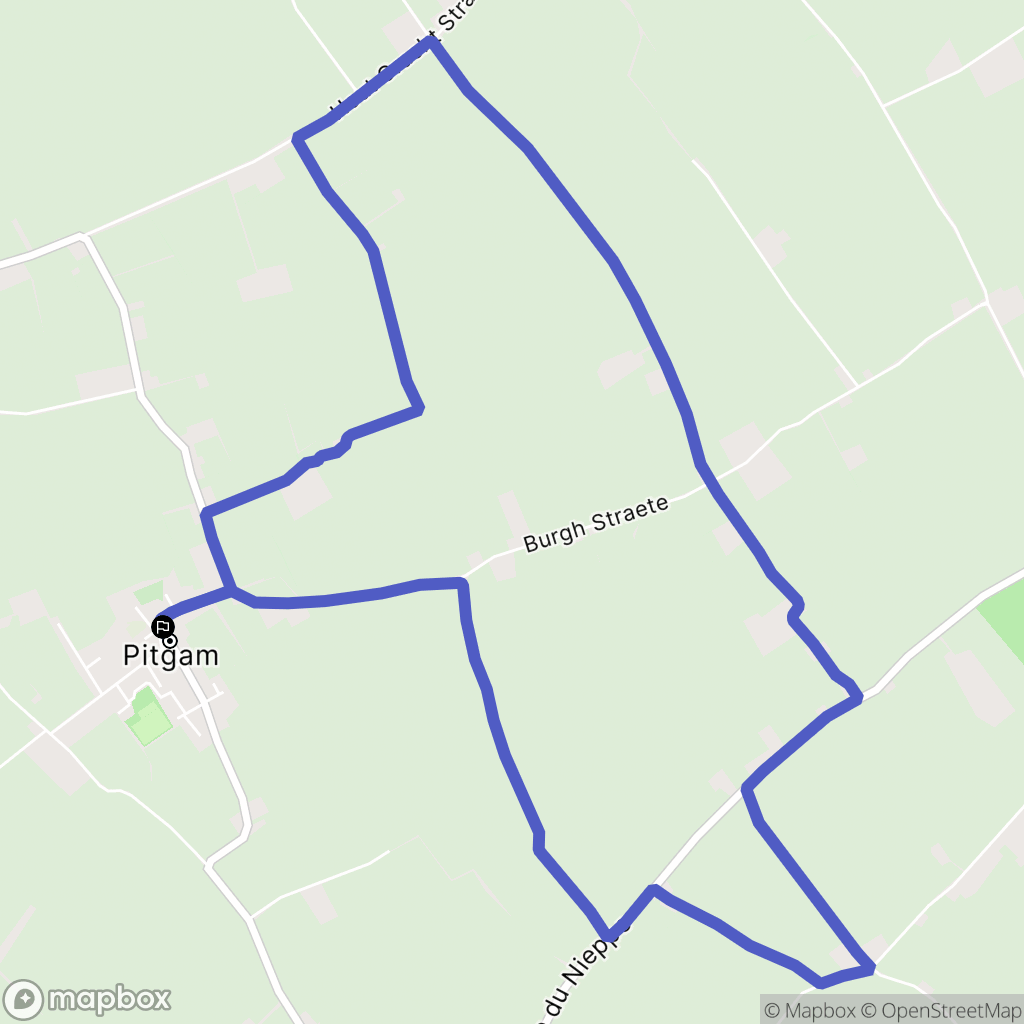 Pitgam : carte du parcours de randonnée - France