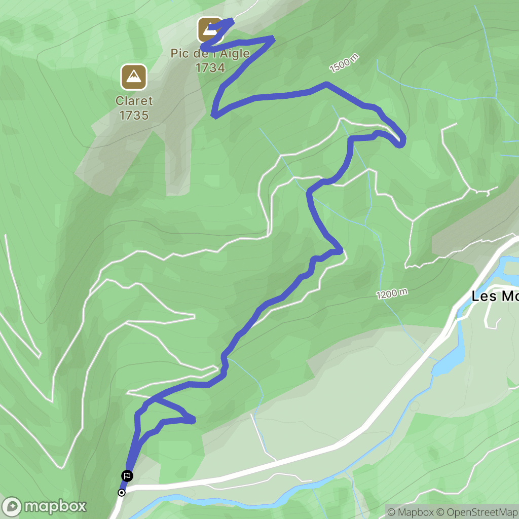 Lus-la-Croix-Haute : carte du parcours de randonnée - France