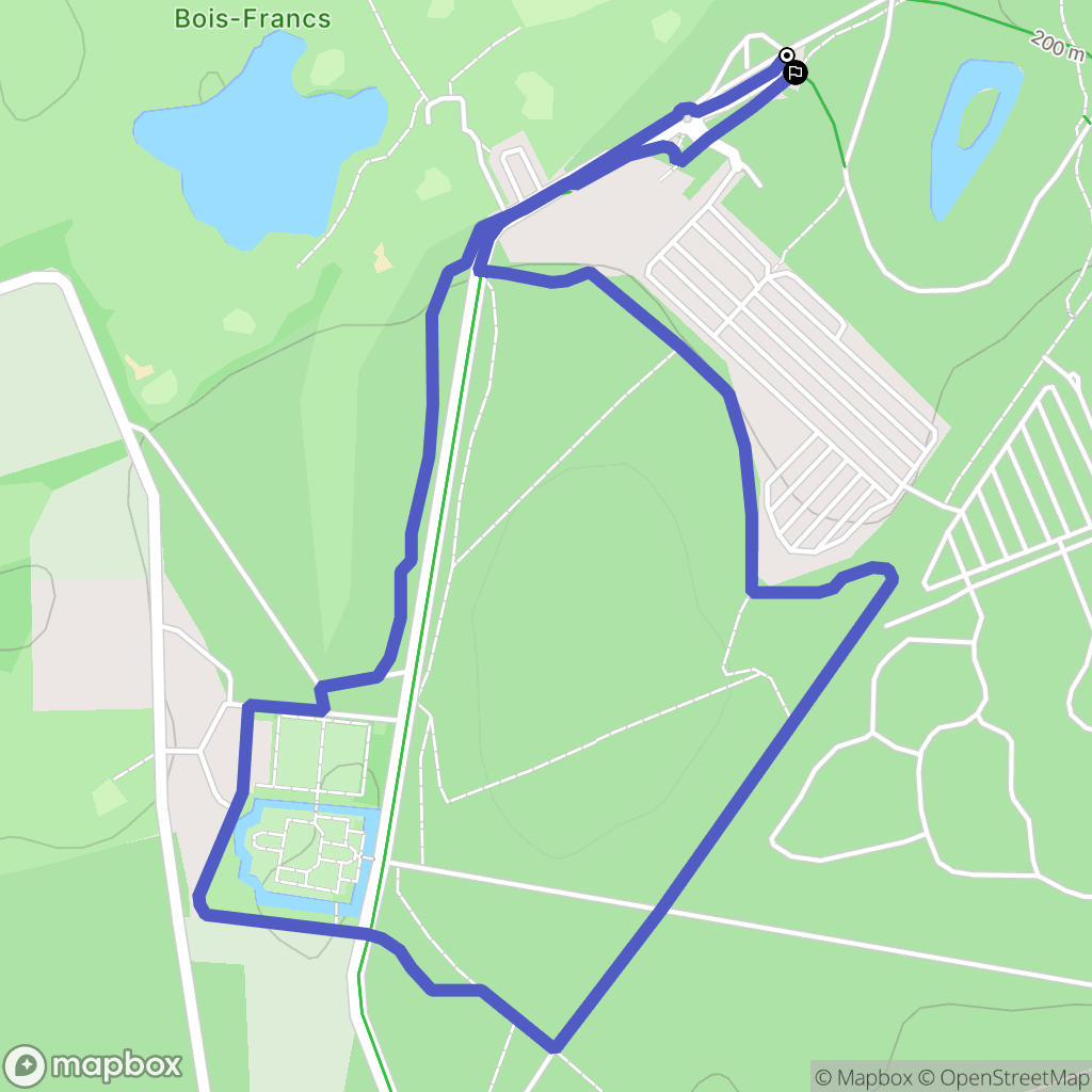 Les Barils : carte du parcours de randonnée - France