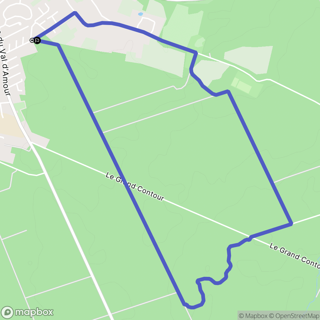 Dole : carte du parcours de randonnée - France