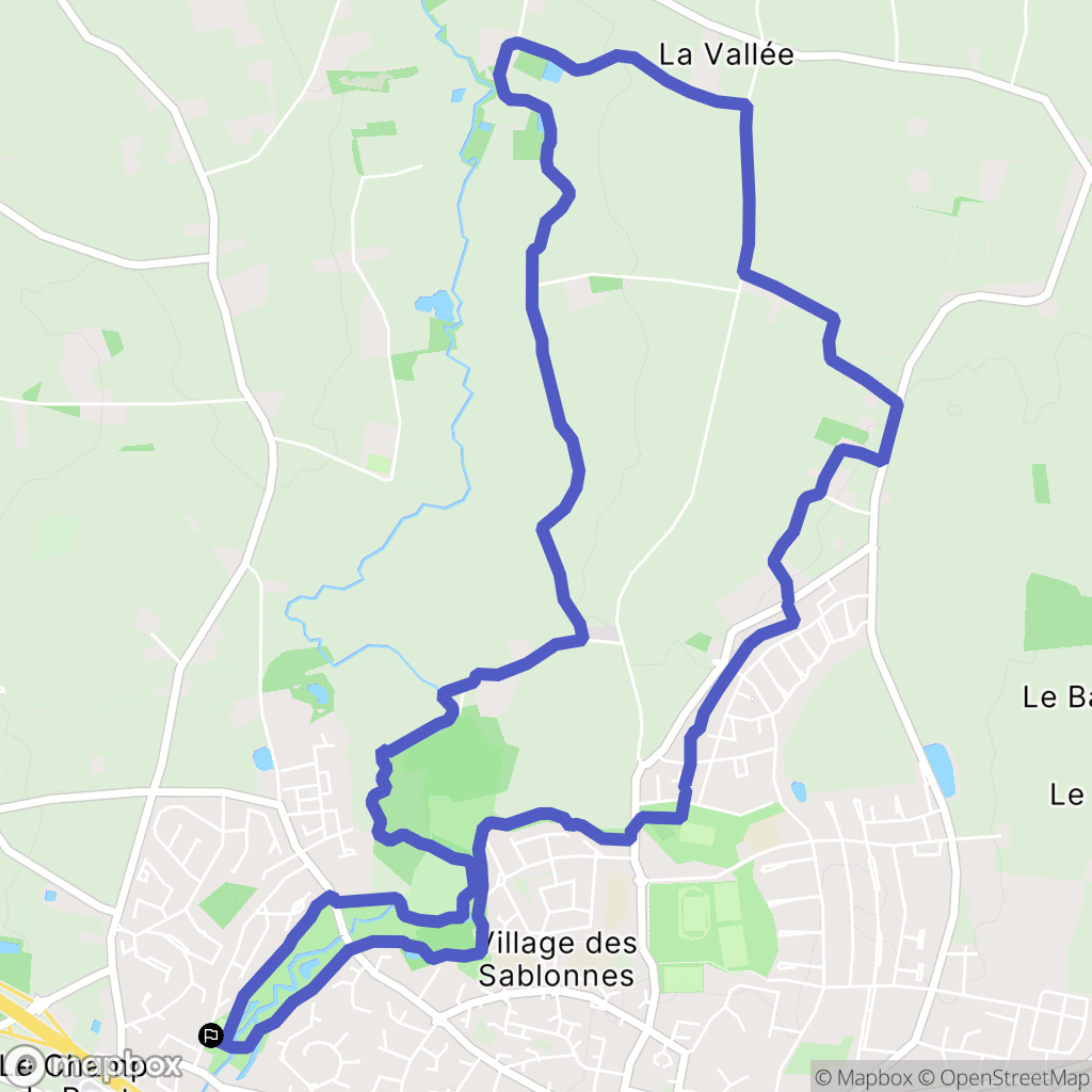 Pacé : carte du parcours de randonnée - France