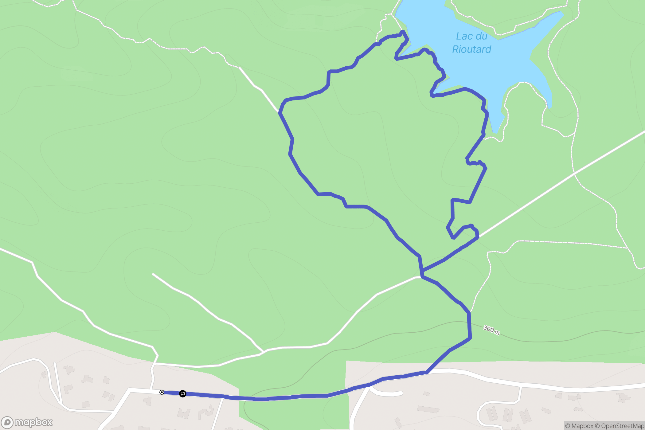 Bagnols-en-Forêt : carte du parcours de randonnée - France
