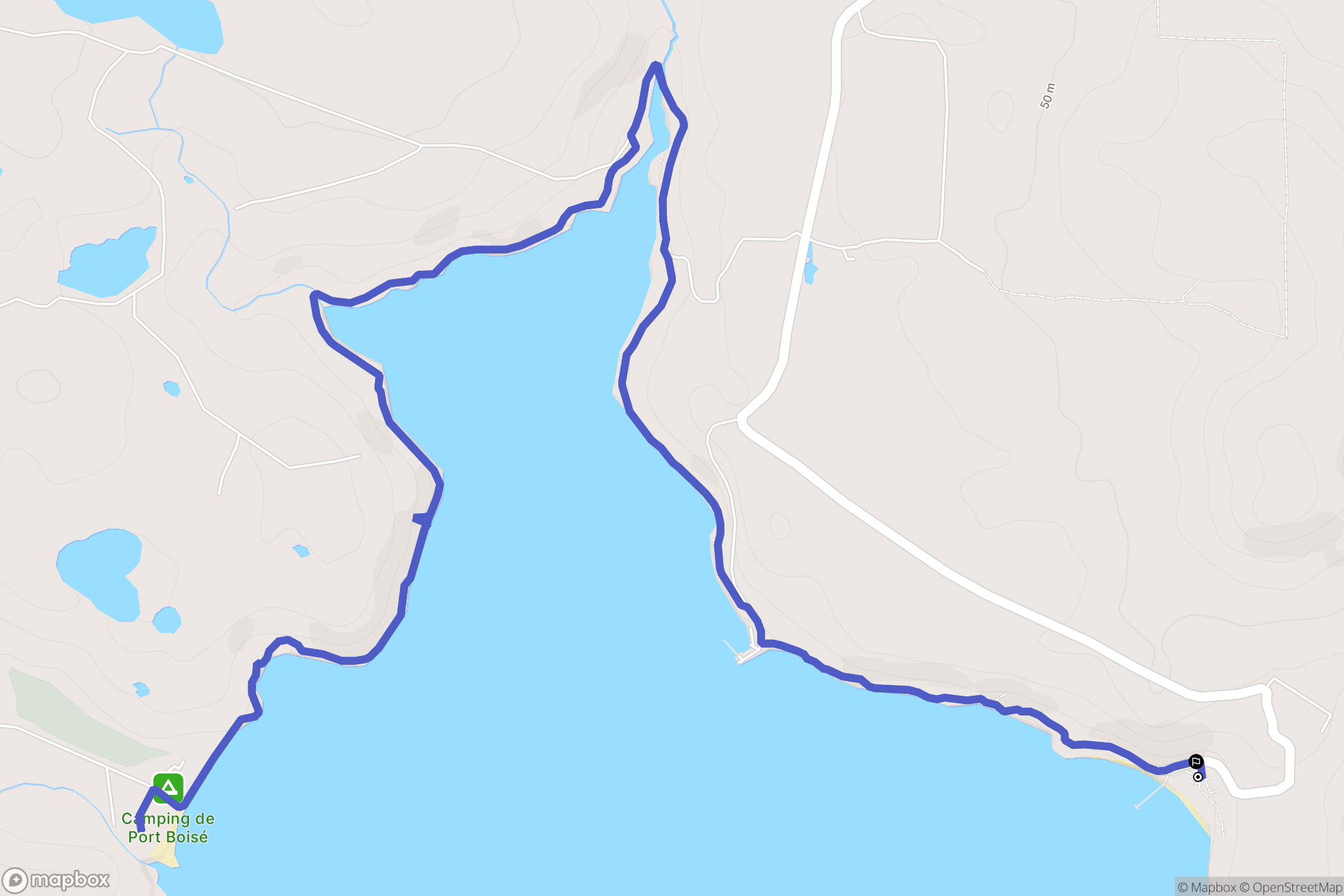 Le Mont-Dore : carte du parcours de randonnée - France