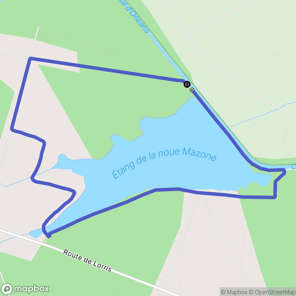 Châtenoy : carte du parcours de randonnée - France
