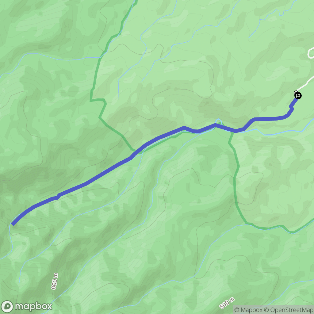 Goyave : carte du parcours de randonnée - France