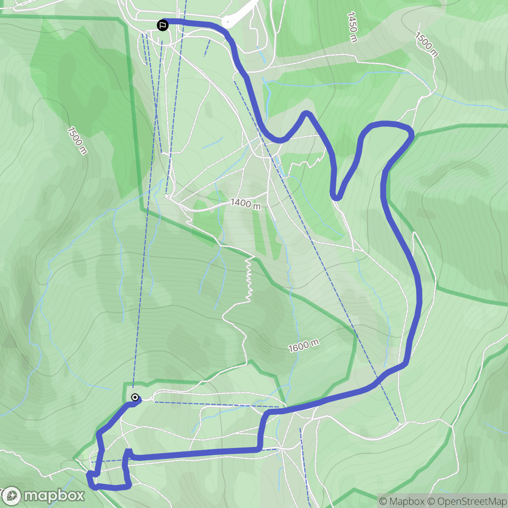 Mont-Dore : carte du parcours de randonnée - France