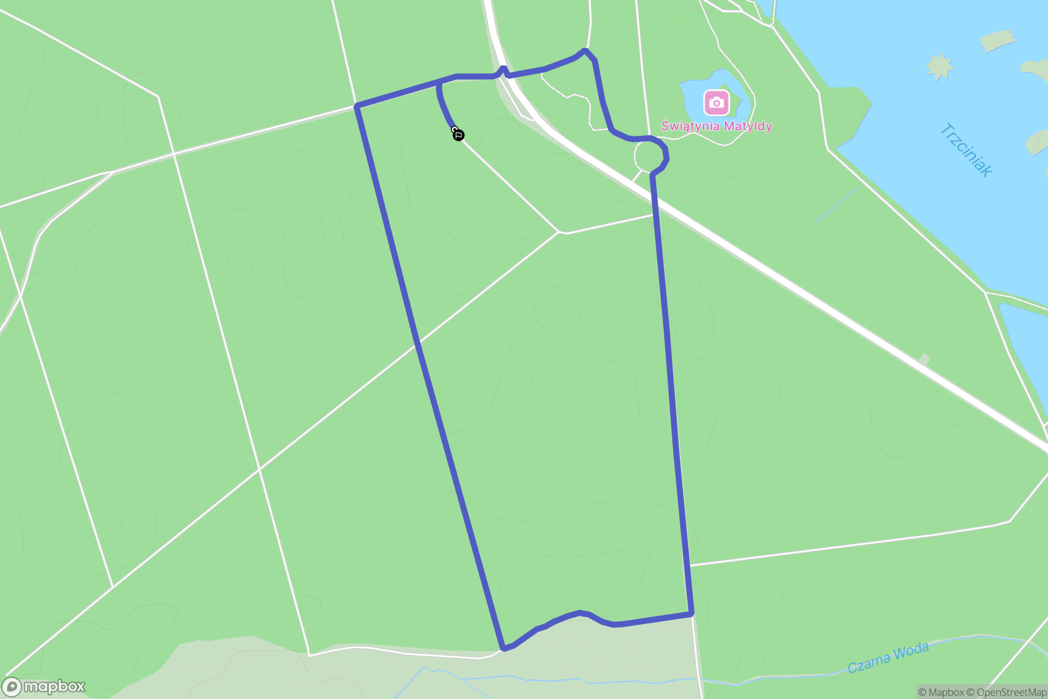 Pokój: mapa trasy - Poland