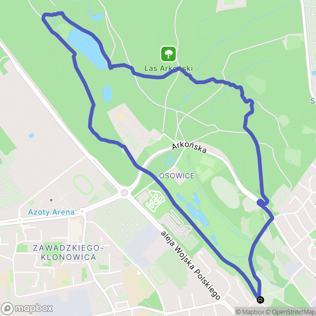 Szczecin: mapa trasy - Poland