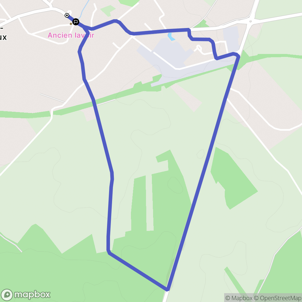 Noidans-le-Ferroux : carte du parcours de randonnée - France