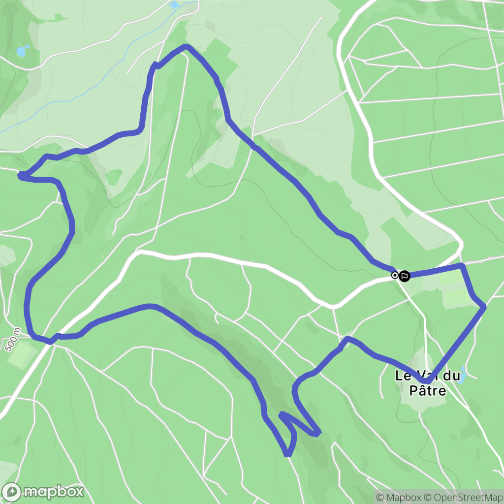 Soultzmatt : carte du parcours de randonnée - France