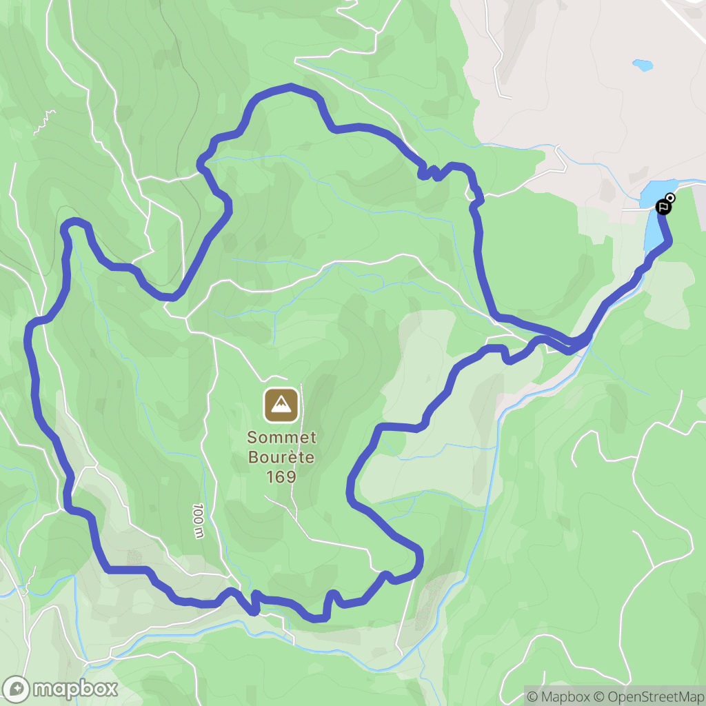 Roquebrune-sur-Argens : carte du parcours de randonnée - France