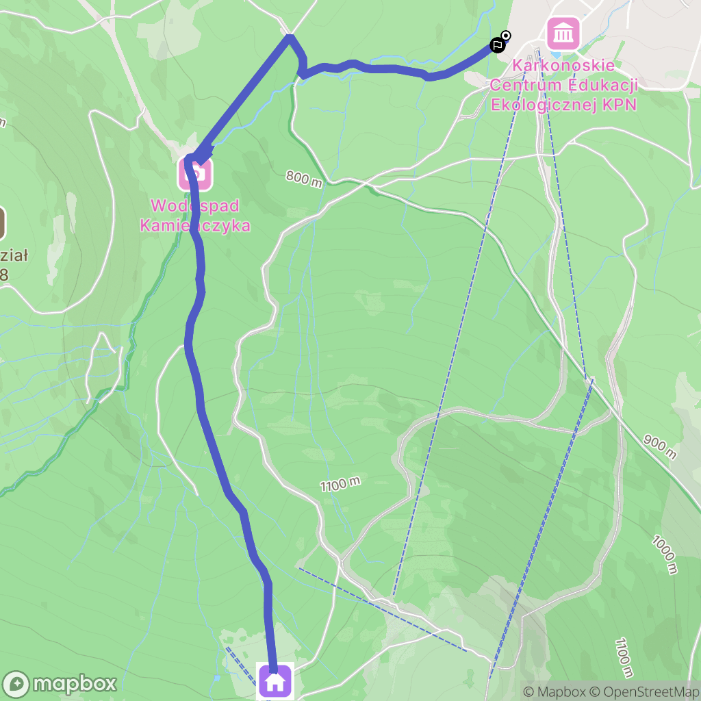 Szklarska Poręba: mapa trasy - Poland