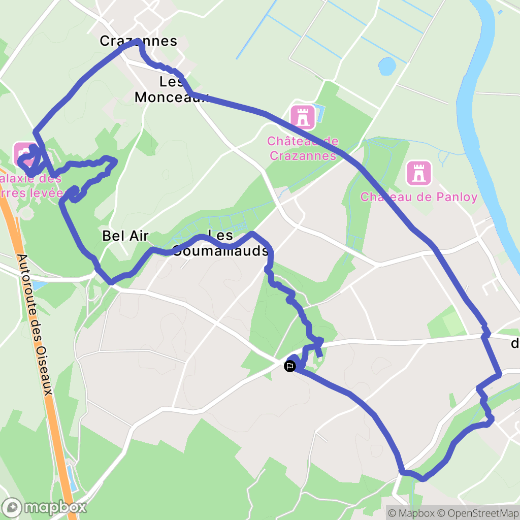 Port-d'Envaux : carte du parcours de randonnée - France