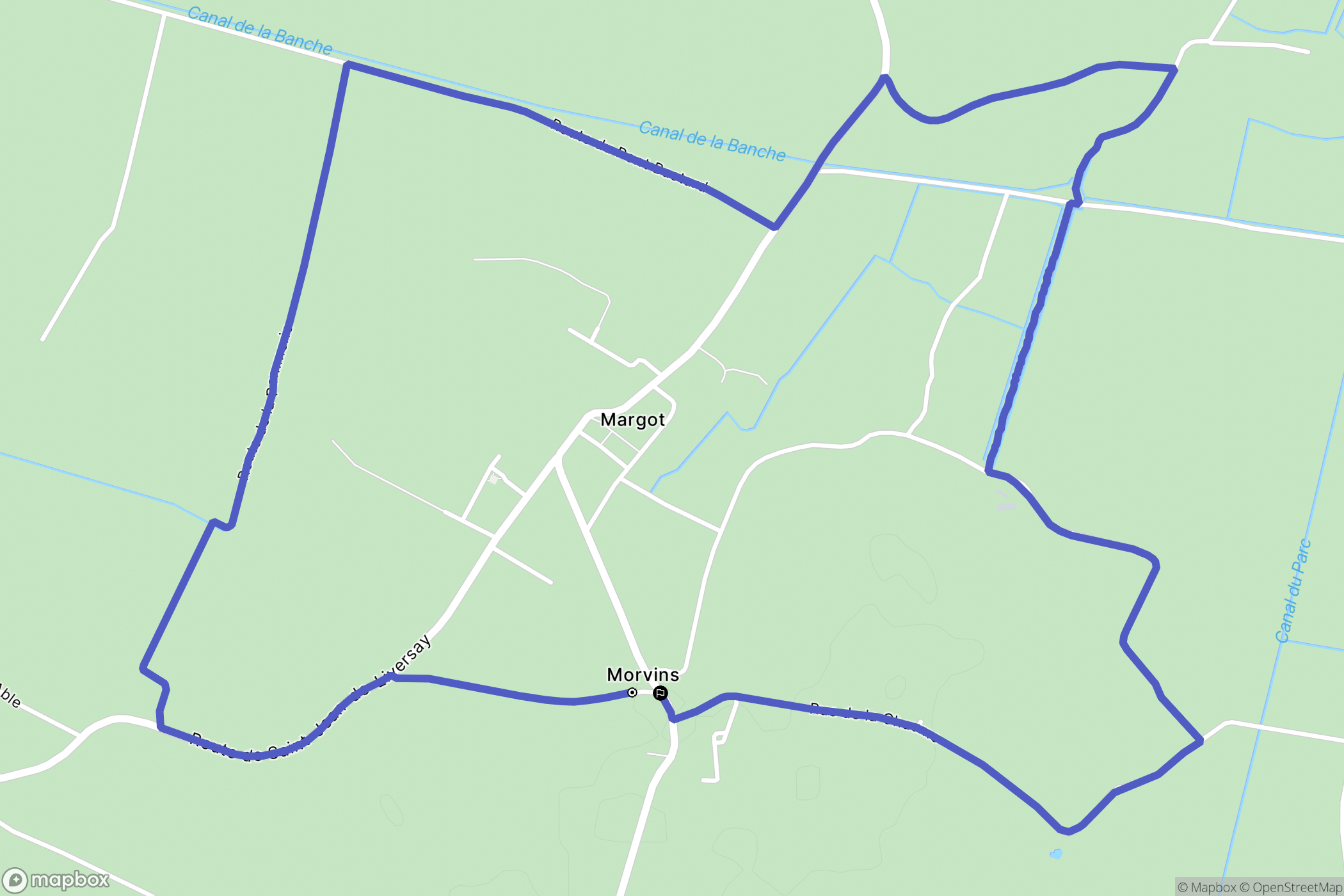 Saint-Cyr-du-Doret : carte du parcours de randonnée - France