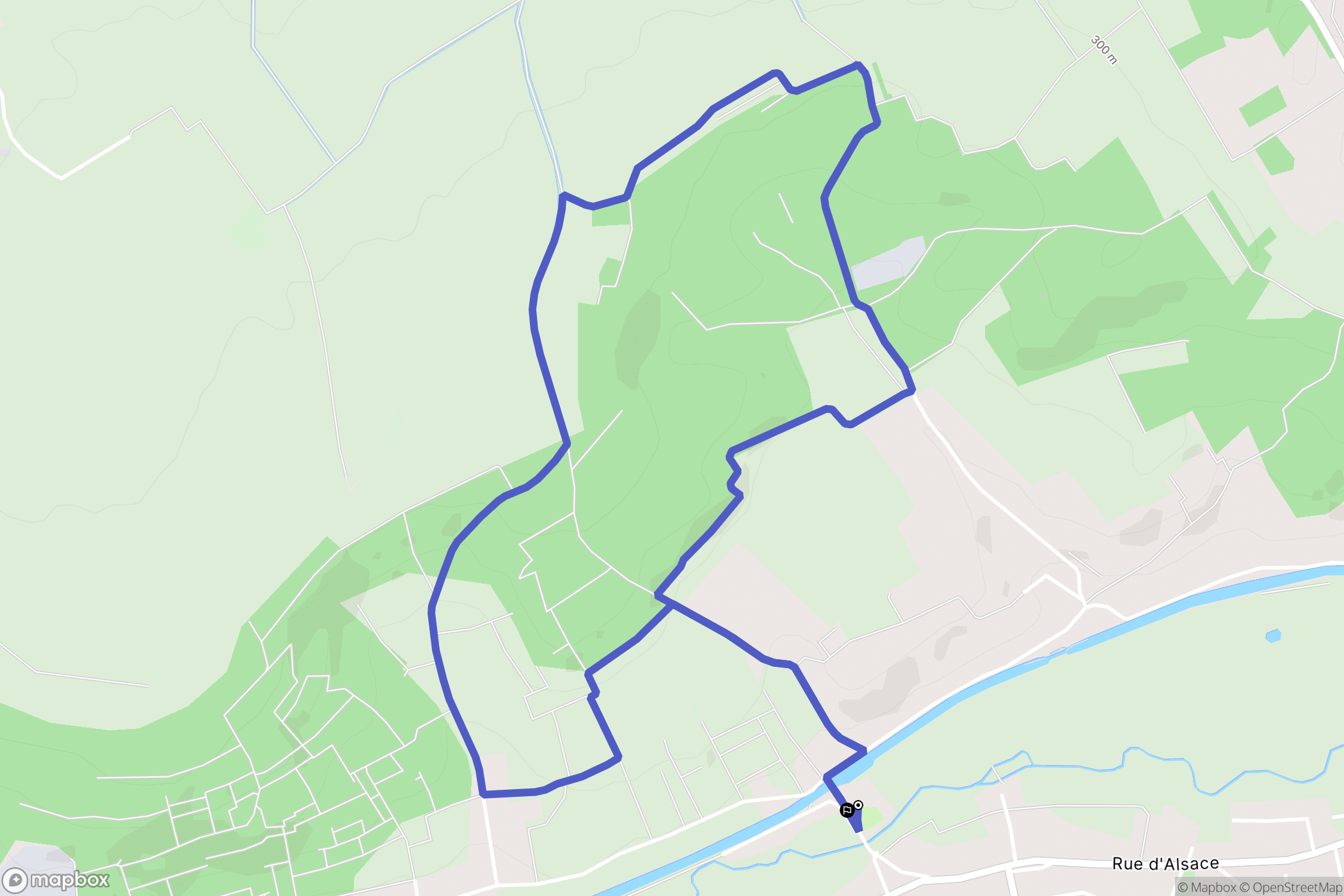 Sommerviller : carte du parcours de randonnée - France
