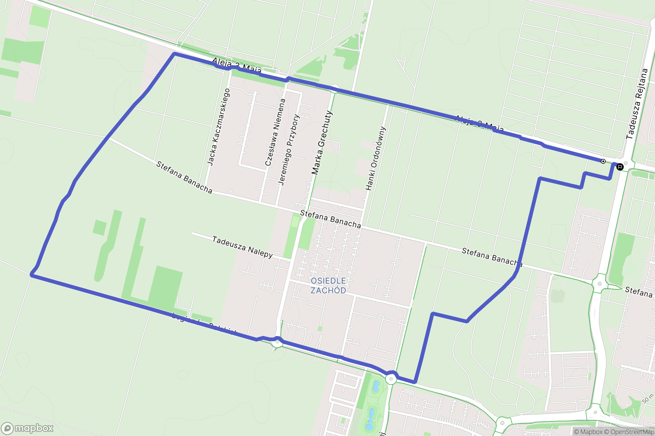 Słupsk: mapa trasy - Poland