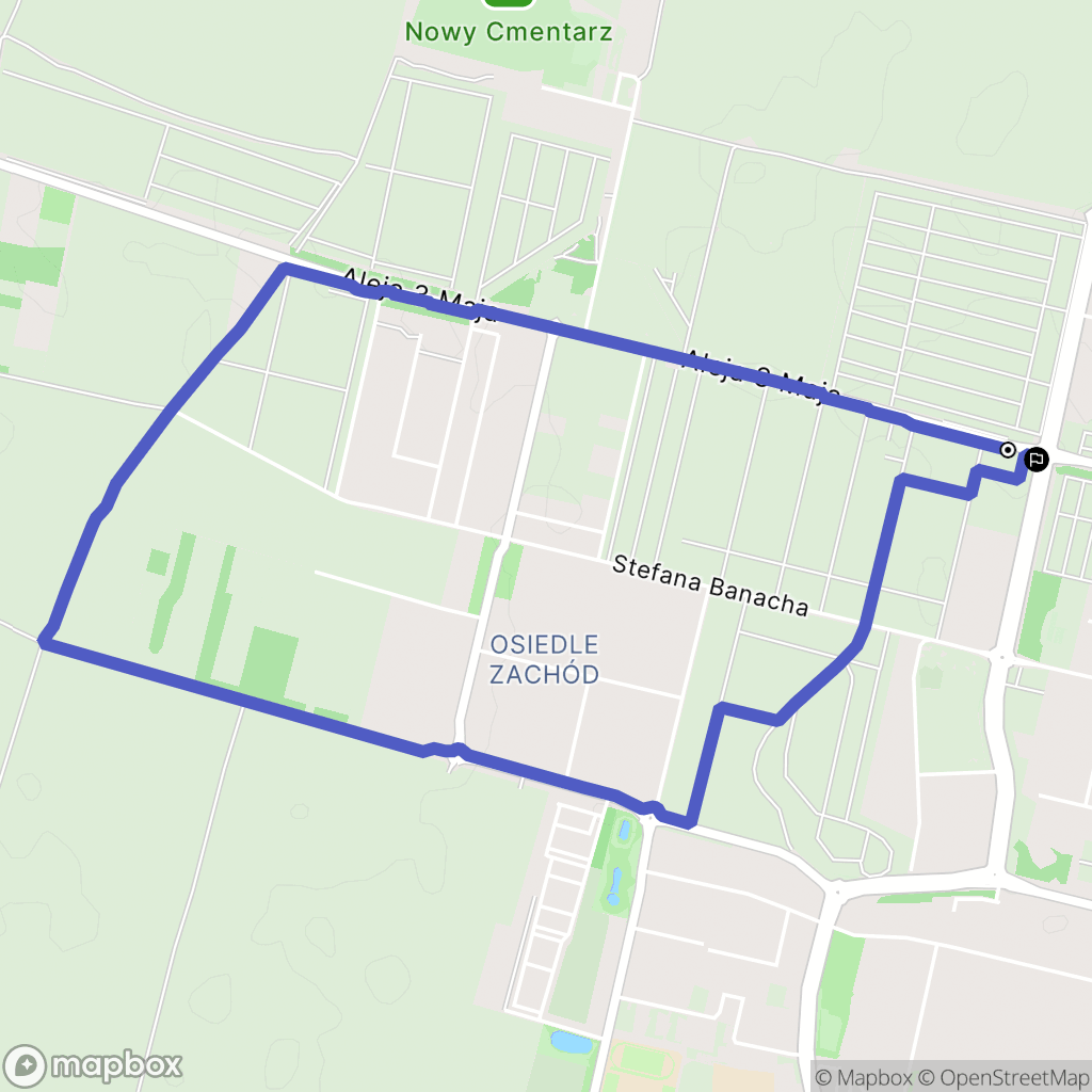 Słupsk: mapa trasy - Poland