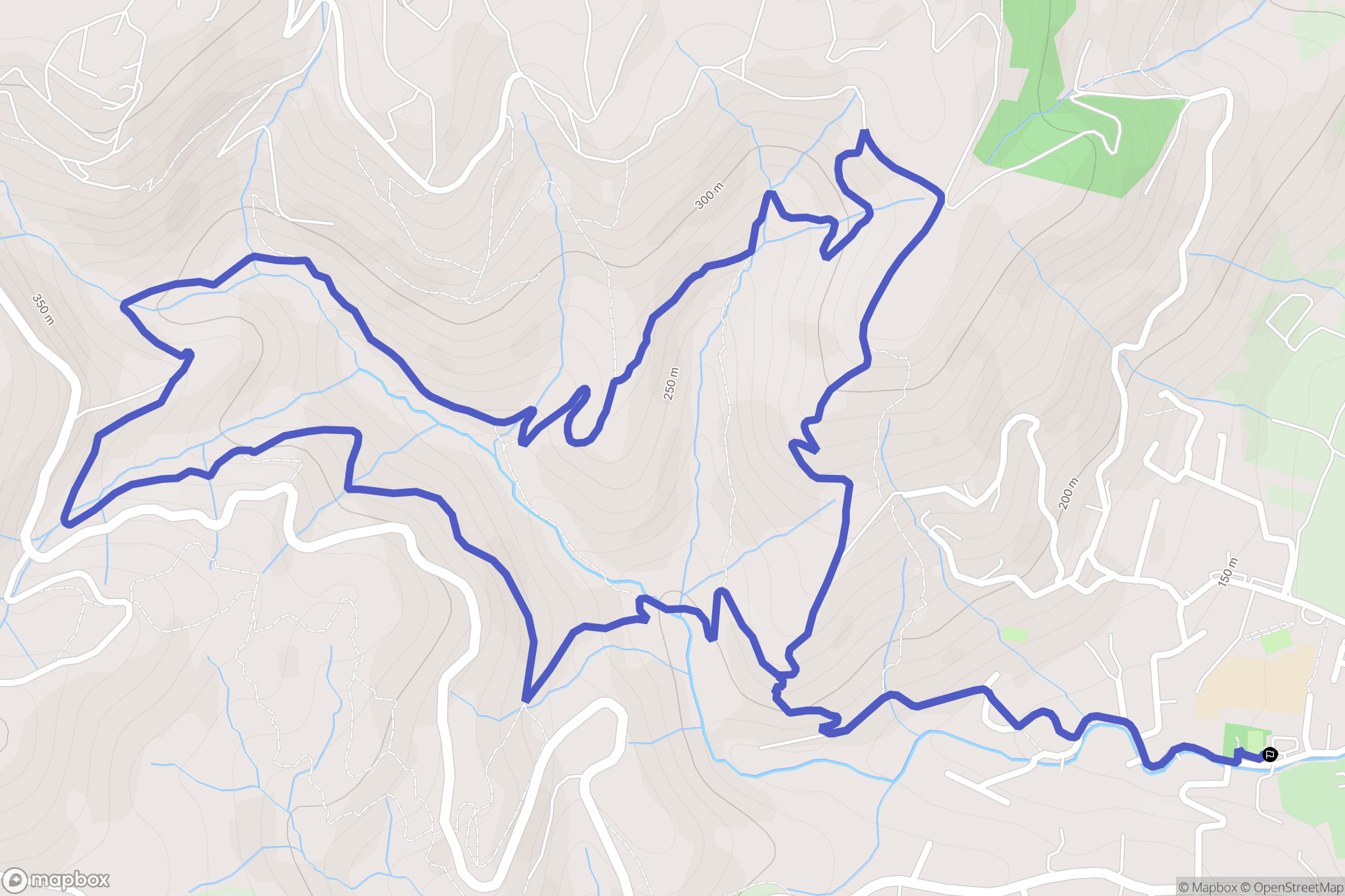 Saint-Péray : carte du parcours de randonnée - France