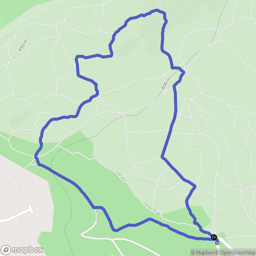 Châteauneuf-Grasse : carte du parcours de randonnée - France