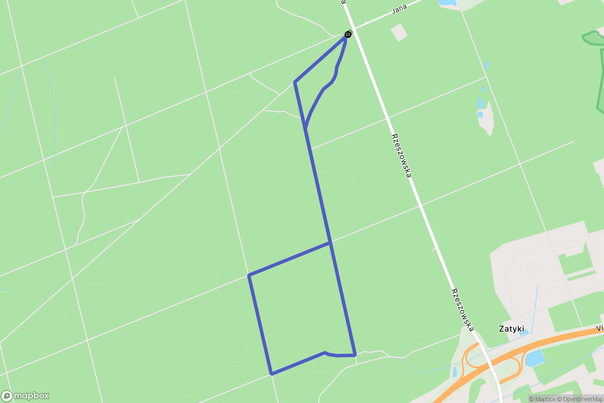 Nisko: mapa trasy - Poland