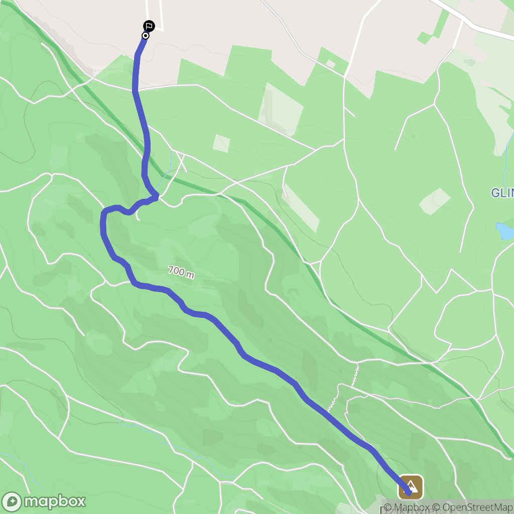 Boguszów-Gorce: mapa trasy - Poland