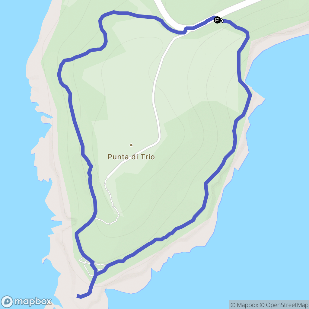 Vico : carte du parcours de randonnée - France
