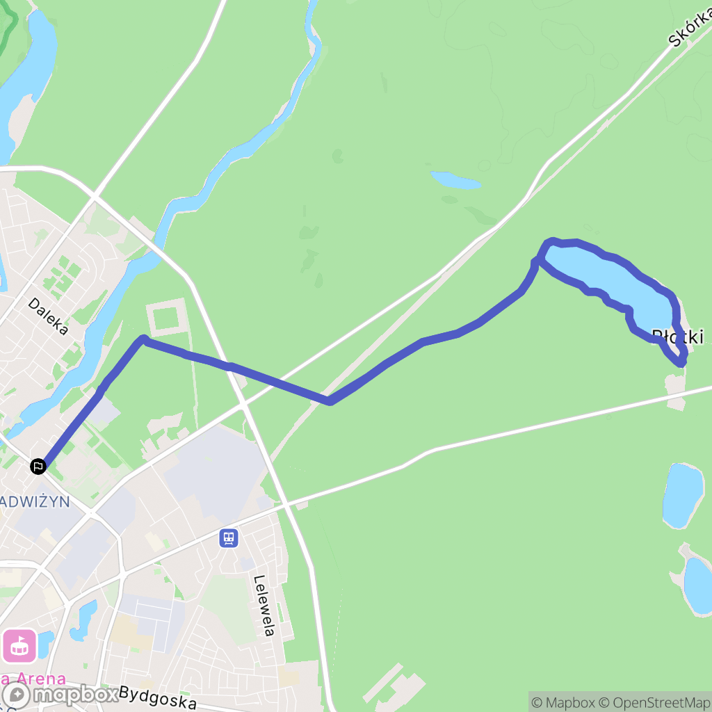 Piła: mapa trasy - Poland