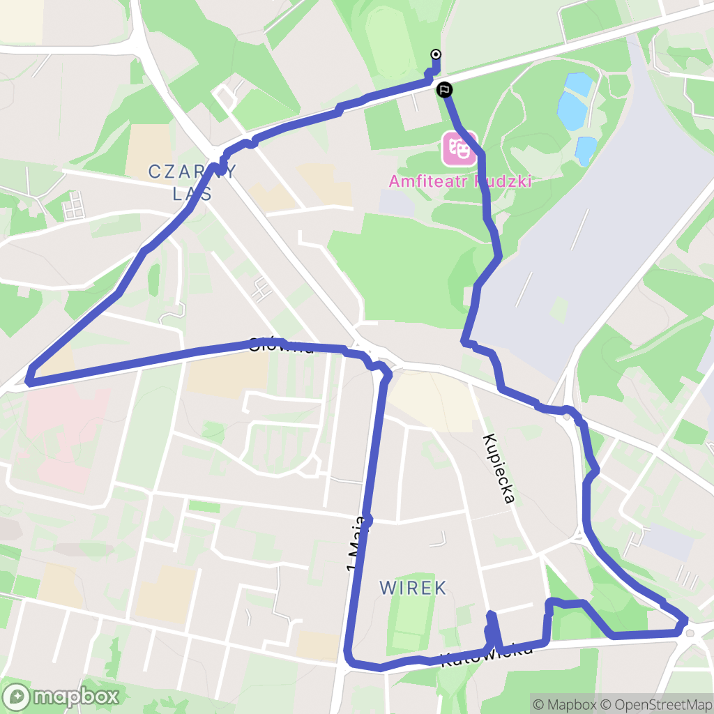 Ruda Śląska: mapa trasy - Poland