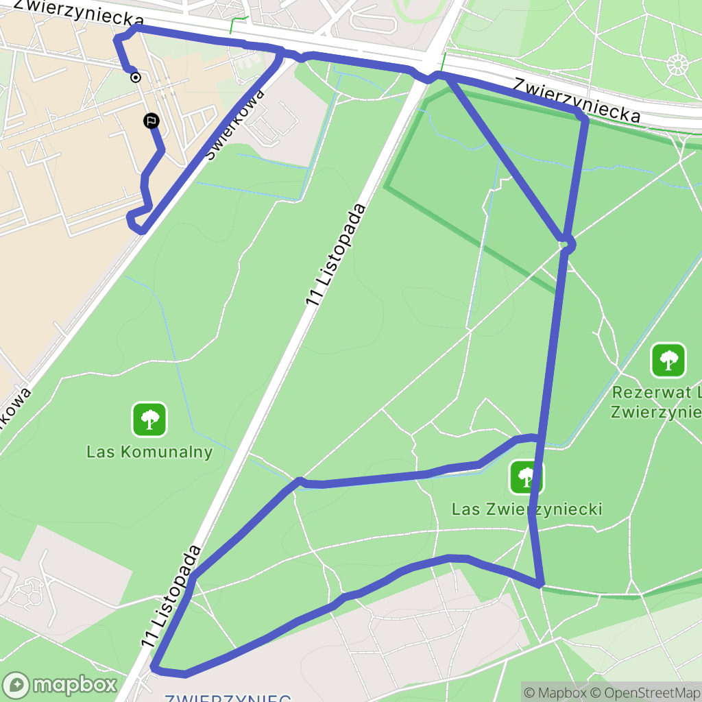 Białystok: mapa trasy - Poland