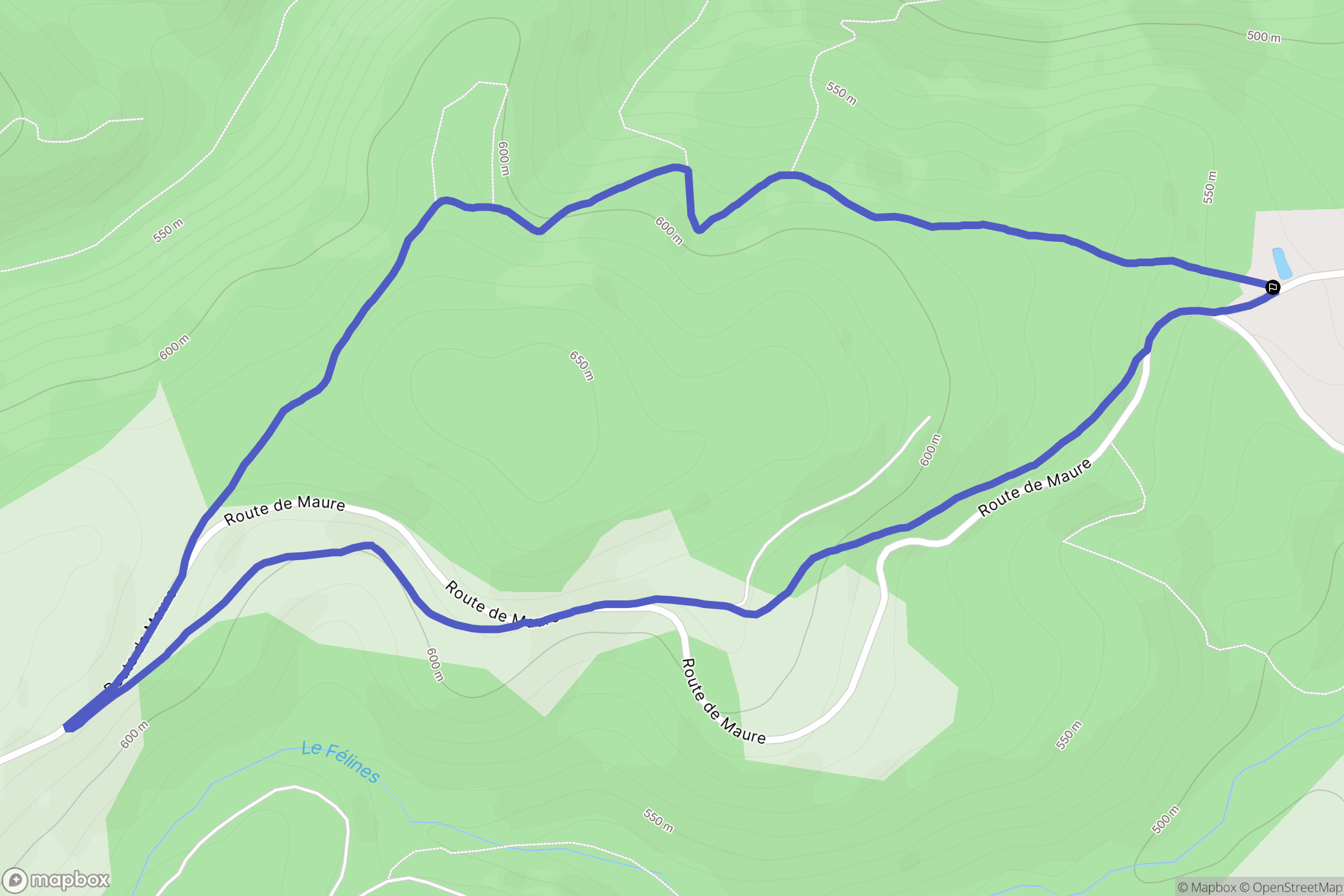 Marcilly-le-Châtel : carte du parcours de randonnée - France