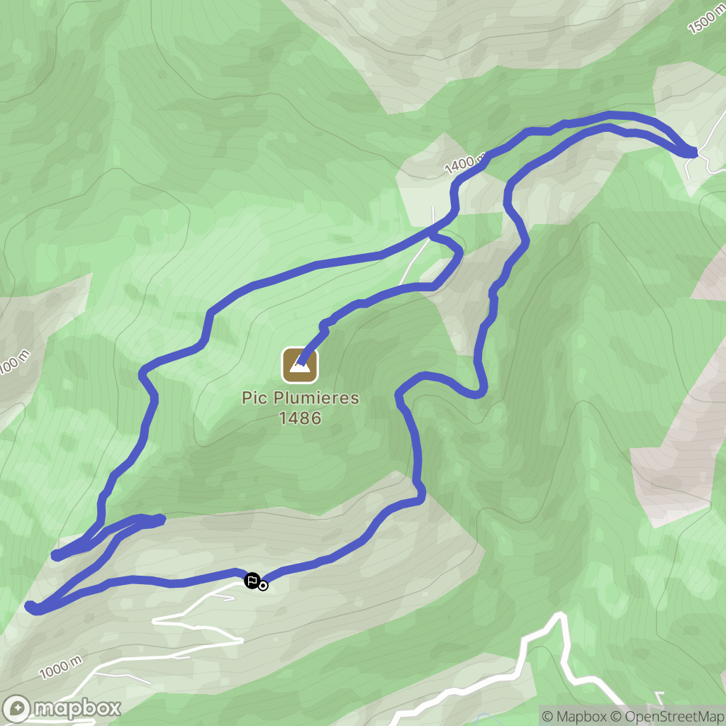 Melles : carte du parcours de randonnée - France
