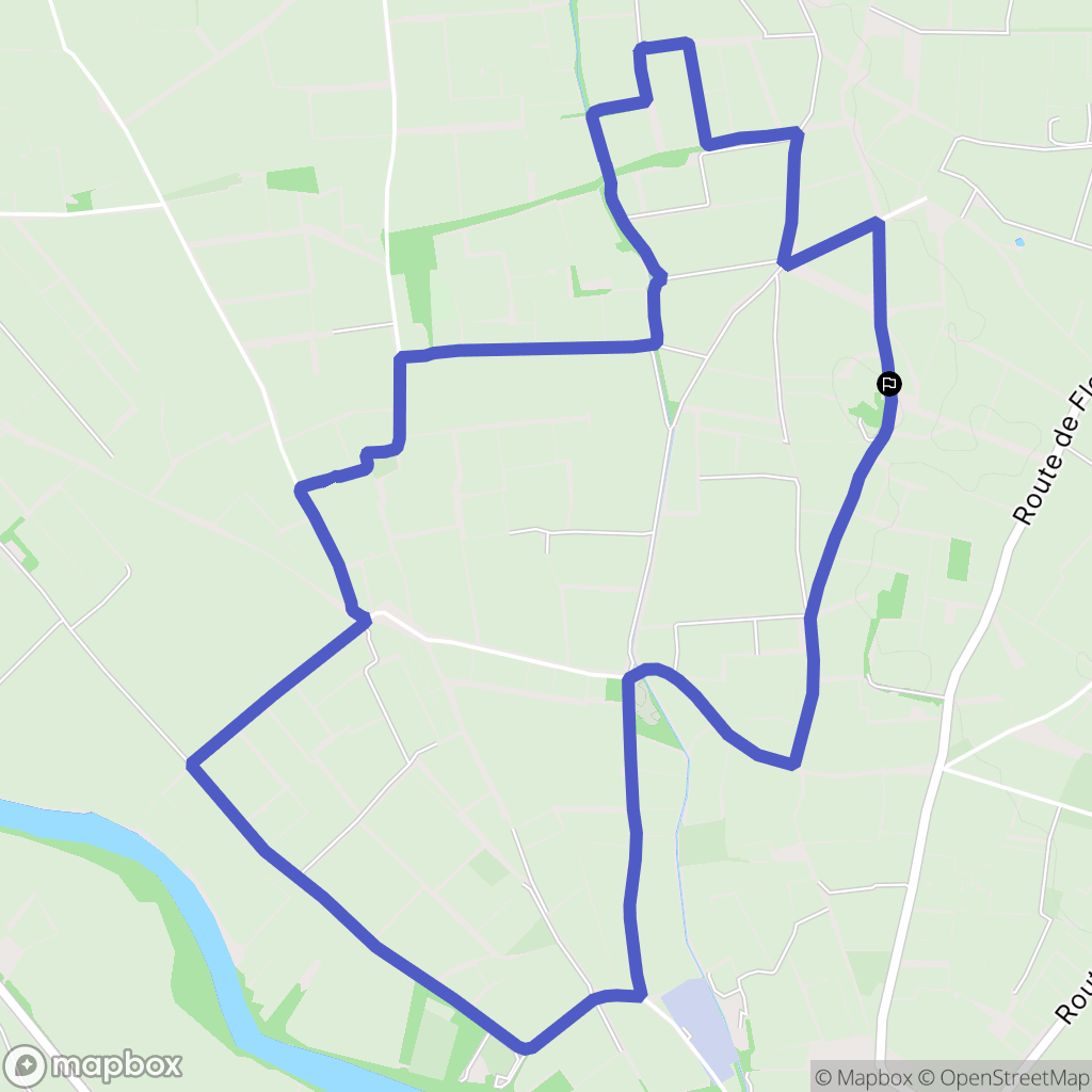 Agde : carte du parcours de randonnée - France