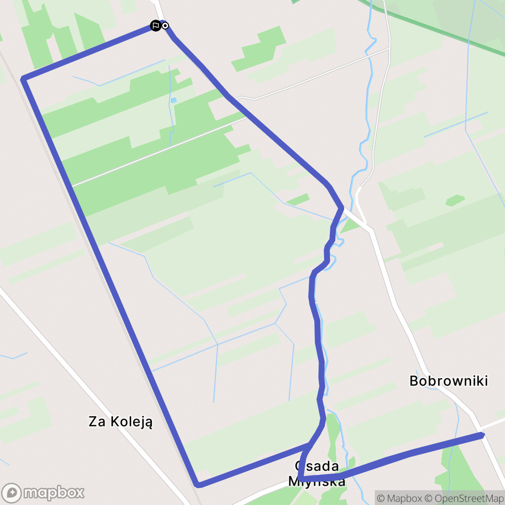 Bobrowniki: mapa trasy - Poland
