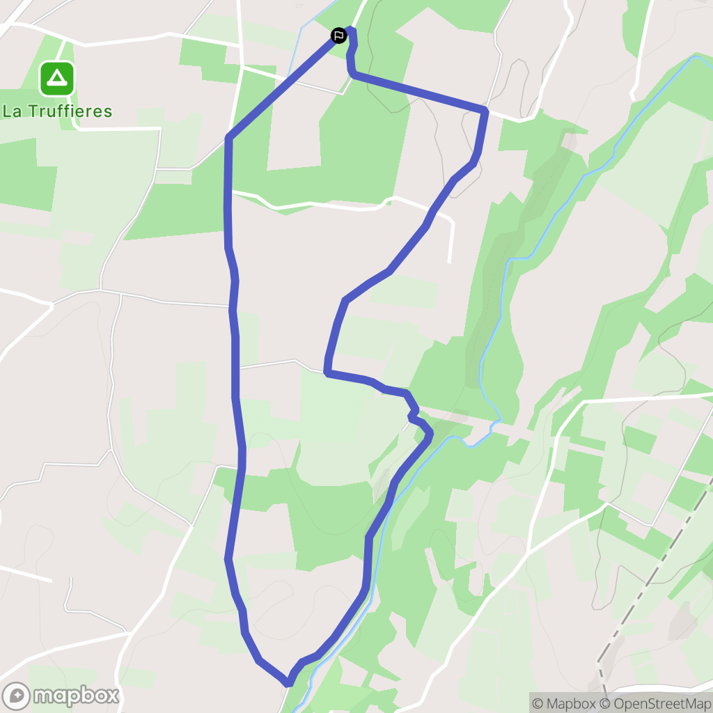 Grignan : carte du parcours de randonnée - France