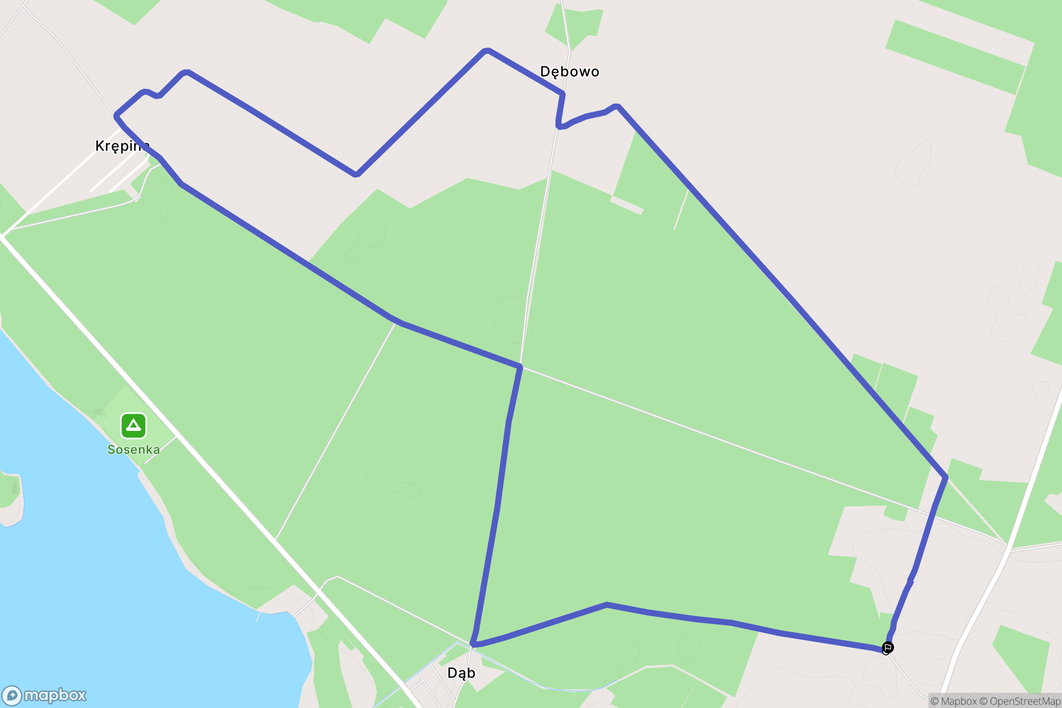 Gola: mapa trasy - Poland