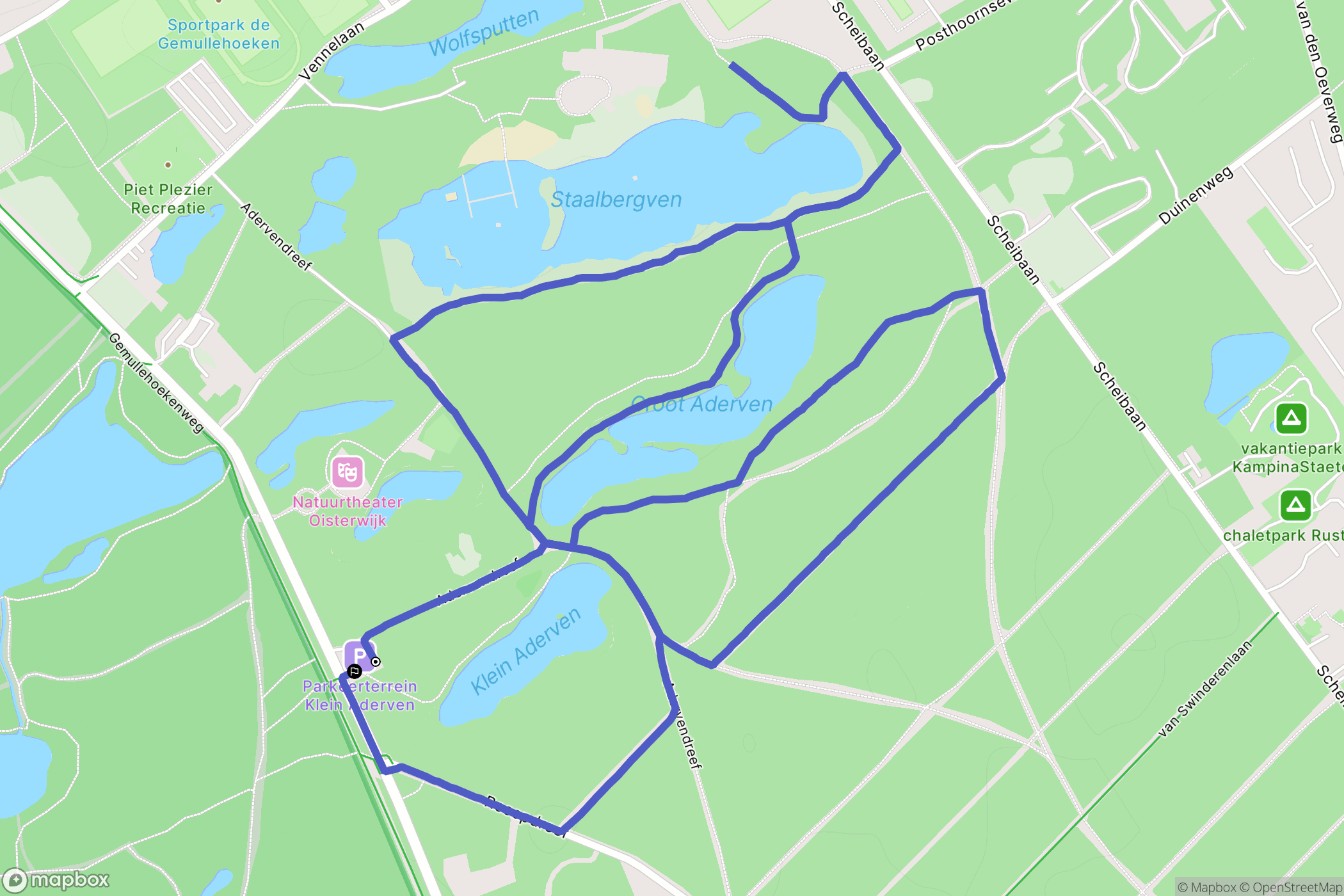 Oisterwijk: routekaart voor buitenactiviteiten - Netherlands