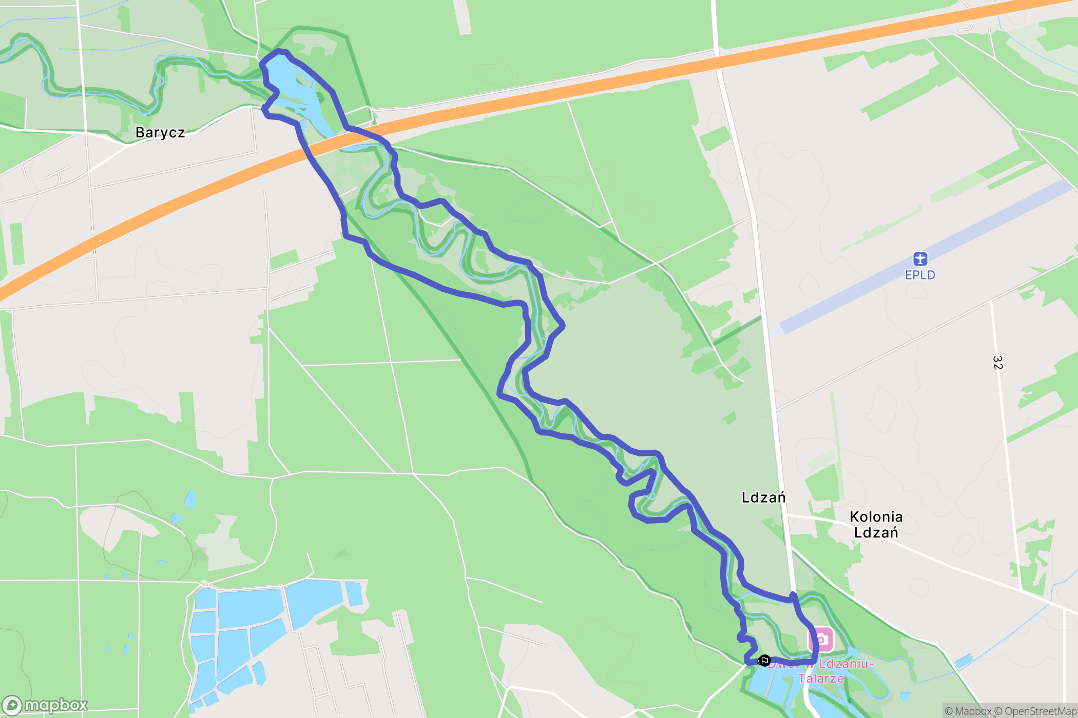 Talar: mapa trasy - Poland