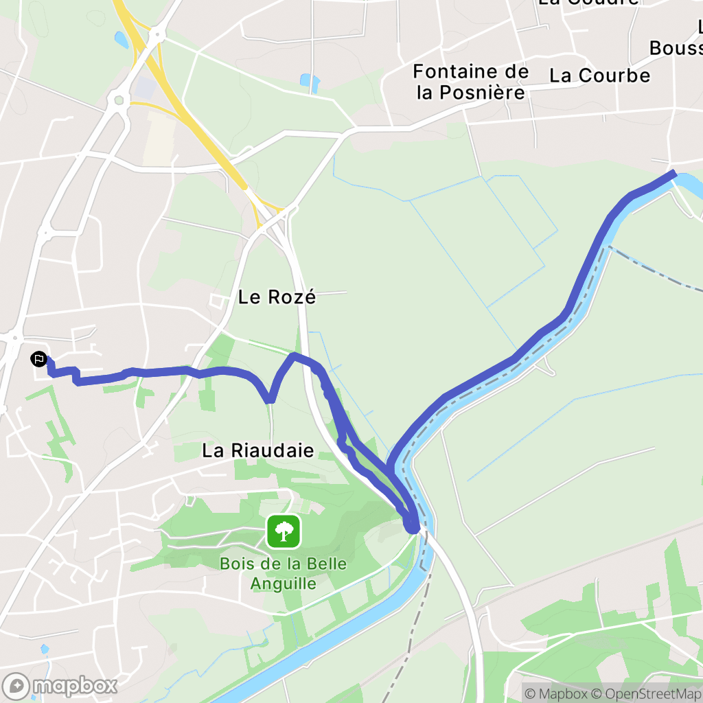Redon : carte du parcours de randonnée - France