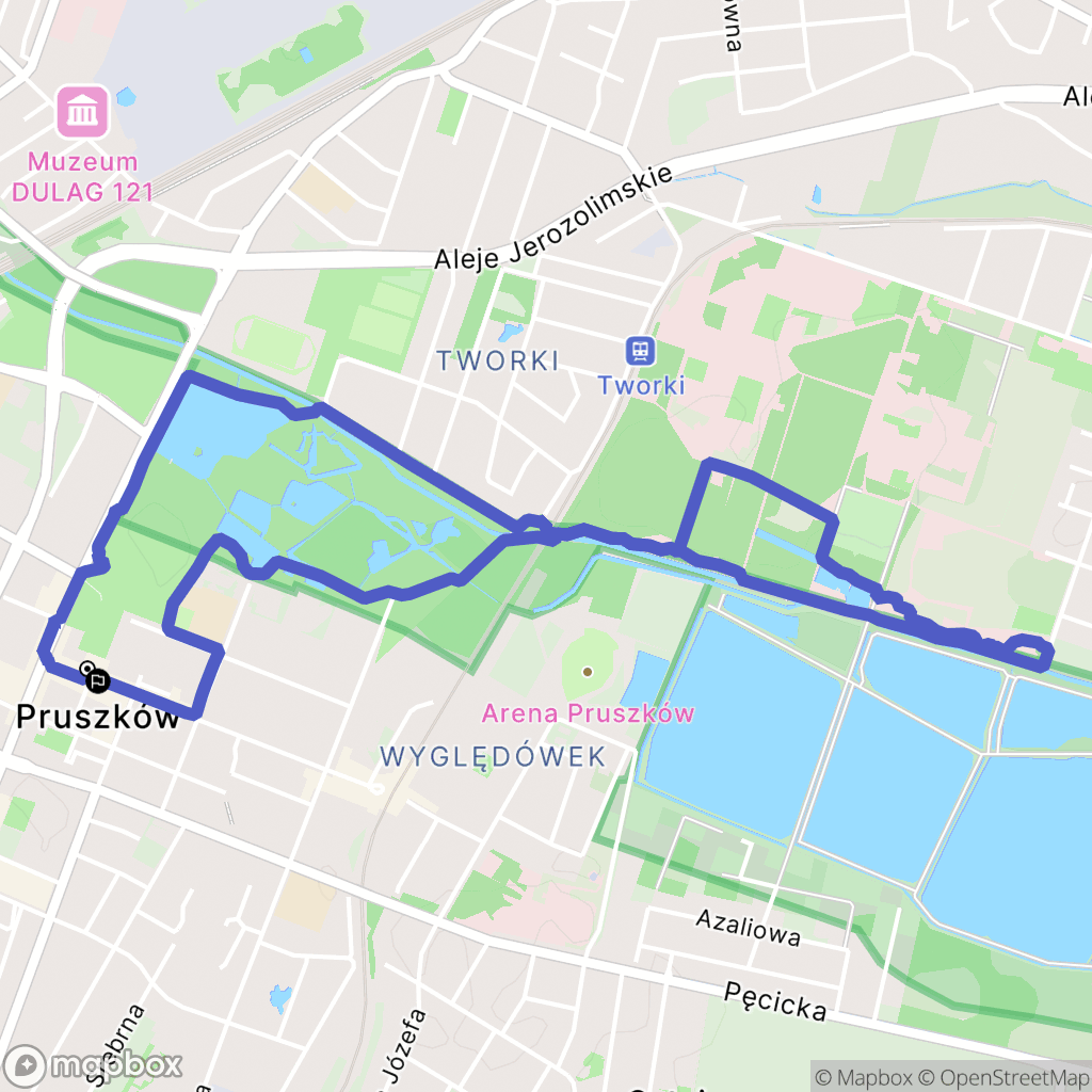 Pruszków: mapa trasy - Poland
