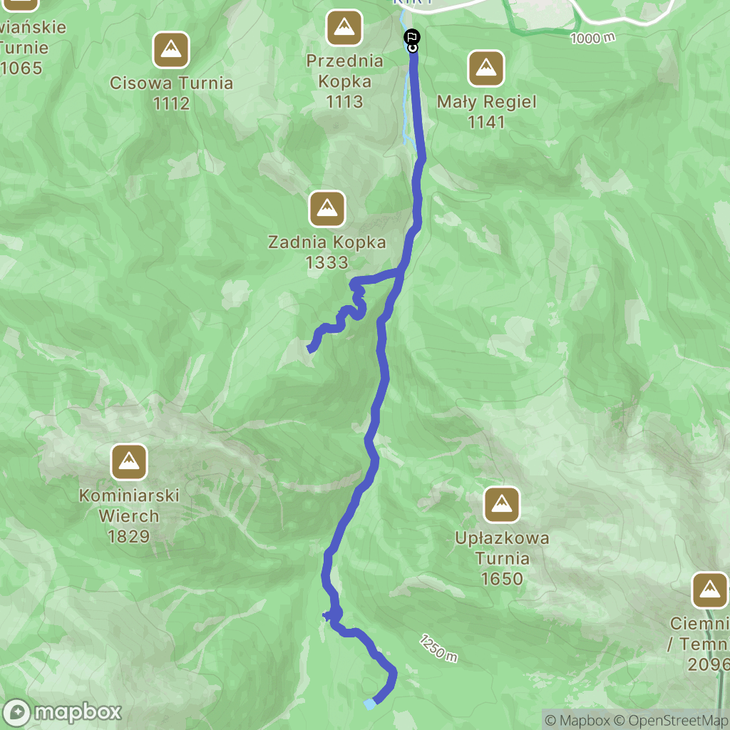 Kościelisko: mapa trasy - Poland