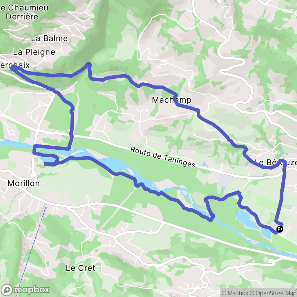 Samoëns : carte du parcours de randonnée - France